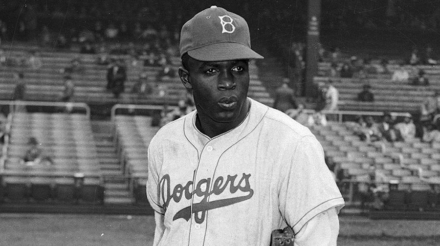 Jackie Robinson - The First Black Major League Baseball Player.